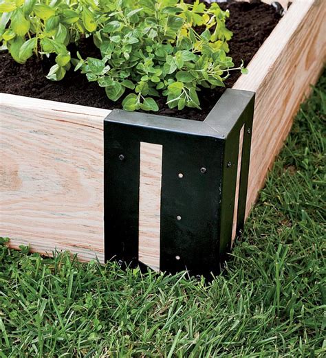 garden box metal corner|raised bed corners for sale.